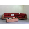 Utterly Interesting Sectional Sofa Set for Indoor Furniture Using Natural Water Hyacinth Weaving